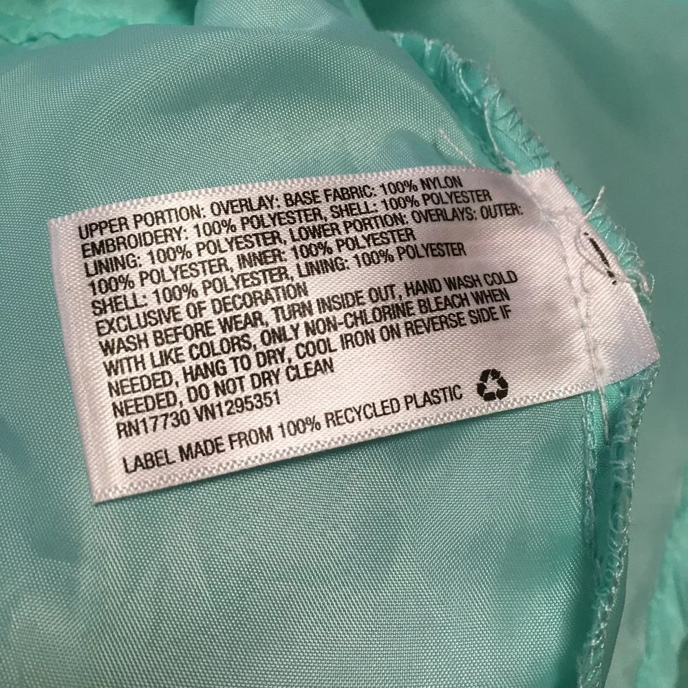 Cherokee Sleeveless Mint Green Dress - Size 14/16